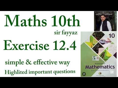 Maths class 10th | exercise 12.4 | NBF | ex 12.4 | unit 12 | Basic statistics | sir fayyaz