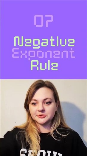 Negative Exponent Rule - Laws of Exponents #lawsofexponents #negativeexponent #exponents