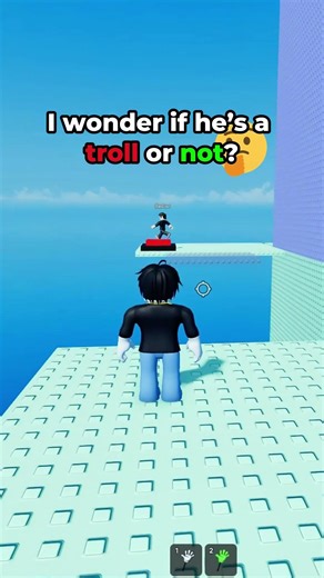 I wonder if he’s a troll or not? 🤔 #roblox #robloxshorts #shorts #robloxmemes #trolltower