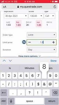 How to Buy a Call Option in Canada (Questrade Tutorial)
