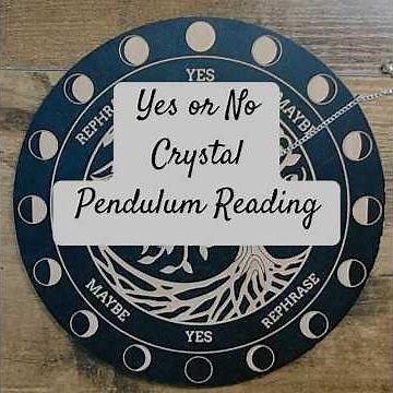 YES or NO Crystal Pendulum reading! 🔮🕰 #pendulumreading