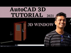 AutoCAD House Design | AutoCAD 3D Window | AutoCAD 3D Modelling | AutoCAD 2021 tutorial