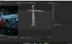 C4D Mixamo角色动作衔接（带位移，枢轴，手持武器）