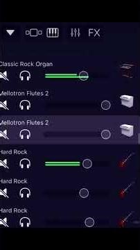 Instrumental with all virtual instruments on old-school melodic rock #garagebandios #shorts