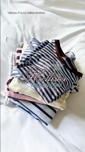 Hollister Stripeaholic Haul 🎀 fall 2026