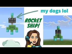 How to make a WORKING ROCKET SHIP in Minecraft that actually FLIES!!