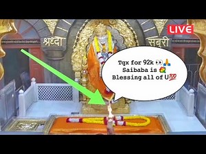 Sai baba aarti | Saibaba Evening aarti Darshan🧡 | Shirdi live 🔴 | Om Sai Ram