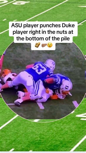 What happens at the bottom of a football pile will shock you 🥜😢 #asu #sundevils #cfb #collegefootball #fyp