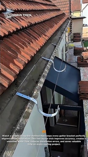 Gutter Installation Done Right #ConstructionTok #RoofingHack #DIYUSA