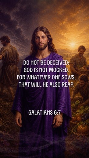 You Reap What You Sow 🌾 Galatians 6:7 | Daily Bible Verse
