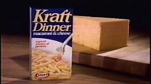 A commercial for Kraft Dinner from 1989, around when the song was written