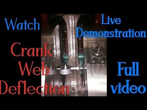 Crank Web Deflection. Live Demonstration Full Video