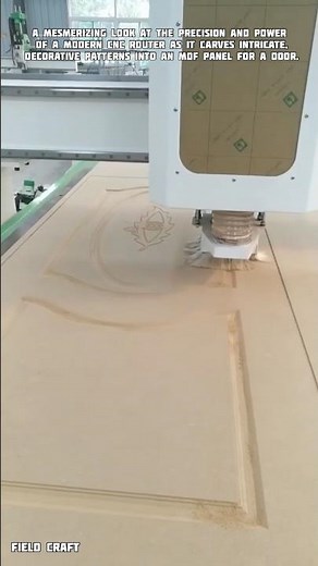 Satisfying Door Carving #cncmachine