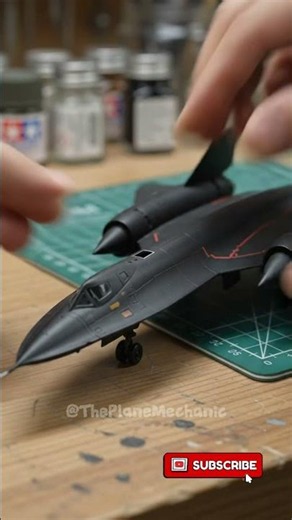 SR 71 Blackbird Model Plane Assembly ASMR 😍😊#shorts #usa