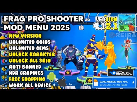 FRAG PRO SHOOTER MOD APK 4.12.1 Terbaru 2025 - Unlimited Everything & Unlock All Characters
