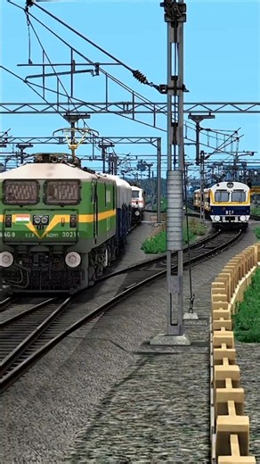 Memu Train Hits Freight Train, Train Crash, #train #trainsimulator #traingame
