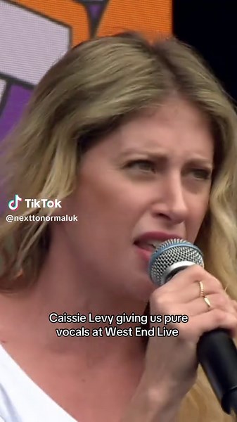 Caissie Levy's Stunning Vocals at West End Live