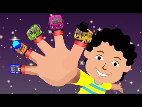 Bus Finger Family Song | Nursery Rhymes.