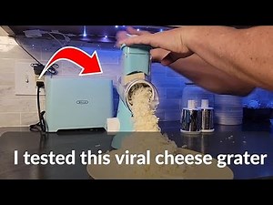 Rotary Cheese Grater Review | Hand Crank Slicer & 3-Blade Shredder Test