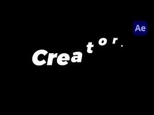 Text Bounce Effect Tutorial : in After Effects