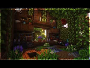 🌿 Minecraft Overgrown Cabin Ambience | 4 Hours