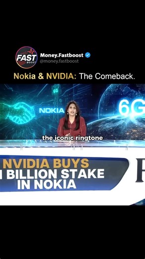 Business | Motivation | Wisdom on Instagram: "🇺🇸🇫🇮 NVIDIA & Nokia: $1 B to Lead America’s 6G Comeback NVIDIA and Nokia just announced a major strategic partnership — NVIDIA is investing $1 billion into Nokia to accelerate AI-powered telecommunications infrastructure and transition from 5G to 6G. Nokia Corporation | Nokia +2 Nasdaq +2 Highlights: Integration of NVIDIA’s ARC-Pro / “AI-RAN” platform to power 6G wireless networks. NVIDIA Newsroom +1 Targeting a market