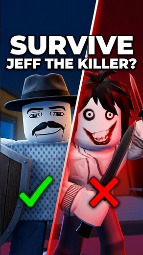 How to Survive Jeff the Killer 😨🔪 #roblox #shorts #relatable
