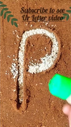 P letter Art #shorts