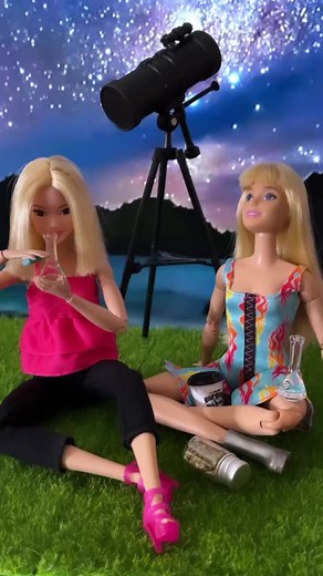 6.8K views · 133 reactions | Hanging out with Zoe before her custom stoner doll shipped out. She’s a space physicist so I imagined a nice starry sesh and maybe learning a couple things over tokes. If my #minimedoll was hanging out with a mini you doll what would we do together? Smoking is a must of course! #coralstinyworld #coralscuratedcuties #dollstagram #dollphotography #stopmotion #stonerdoll | Corals Glass | Facebook
