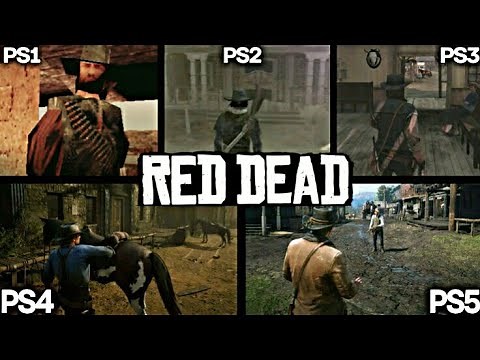 RED DEAD PS1 VS PS2 VS PS3 VS PS4 VS PS5