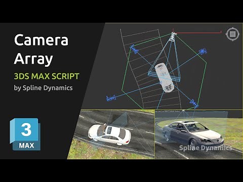 Easily Build an Array of Cameras from Mesh/Spline Vertex Normals | Free 3ds Max Script