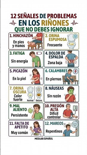 12 Señales de Problemas en los Riñones que NO Debes Ignorar 🚨