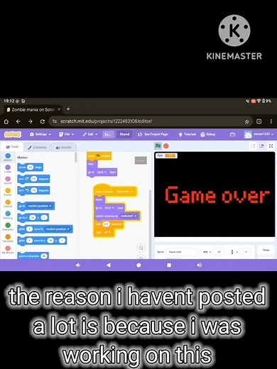 I made my first game in scratch, it's a zombie shooter made in 46.5 hours