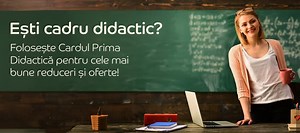 Eşti profesor? eMAG pune la dispoziţie "Prima Didactică", un card special de reduceri pentru electronice