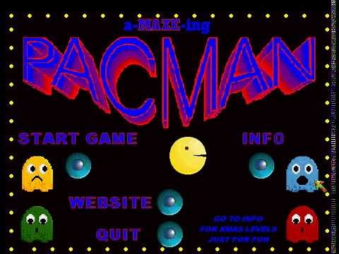 GJ aMAZEing Pacman (retro PC game) - Full Playthrough