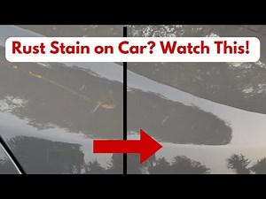 How to Clean Rust Stain off Car - SAFELY