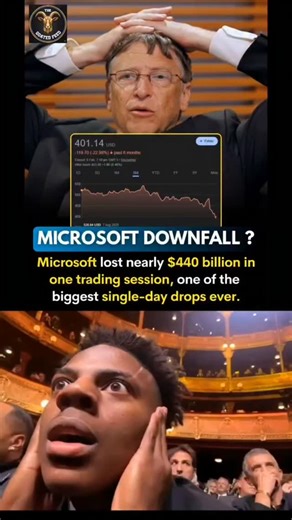 FinPulse India on Instagram: "$440 billion vanished overnight? Microsoft saw one of the biggest single-day market value drops in stock market history. Tech stocks reacted sharply and global investors felt the shock instantly. The Al boom suddenly looked fragile. Some say it's just a normal correction after overhype. Others think big tech valuations were stretched for too long. For retail investors, portfolios swing even when they did nothing wrong. One earnings call can change months of gains. T