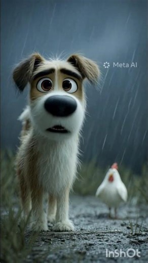 cute dog vs baby chiken emotional story 🥰❤️ #frendship #aishorts #viral #trending