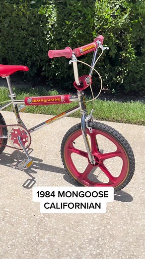 1984 Mongoose Californian survivor with Skyway Tuff Wheels II.