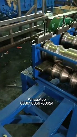 Flat oval tube rolling machine, Rounf pipe to oval pipe forming machine, 4 shapes in 1 machine