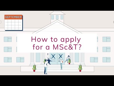 How to apply for a Master of Science and Technology?