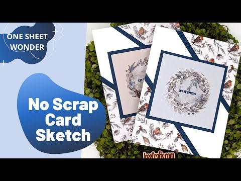 Super Fast Patterned Paper Cards without Scraps