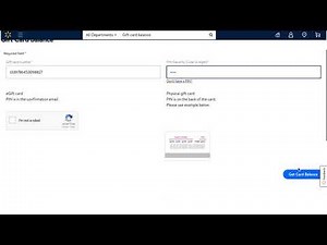 HOW TO check your gift card balance using walmart.com!