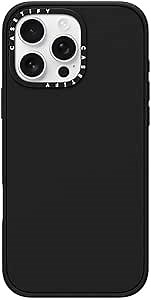 CASETiFY Impact iPhone 16 Pro Max Case [4X Military Grade Drop Tested / 8.2ft Drop Protection/Compatible with Magsafe] - Matte Black