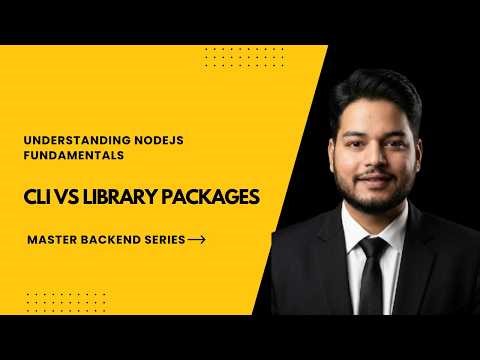 CLI vs Library Packages in Node.js 🔥 | Key Differences Explained with Examples