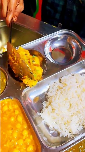Daily Canteen Lunch 😍 Desi + Creamy + Chinese Combo?! Full Reveal! #palakcorn #cholemasala