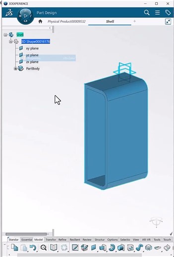 CATIA 3DEXPERIENCE Shell Tool Tutorial | Create Hollow 3D Parts