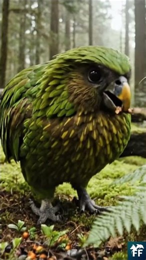 Kakapo,le perroquet géant qui ne sait pas voler 🦜🚶
