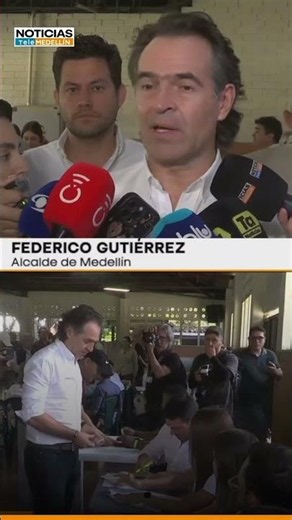 Federico Gutiérrez votó y llamó a defender la democracia en las urnas