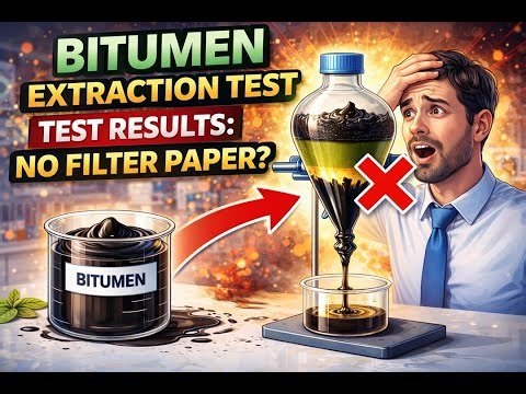 Bitumen Extraction test/Step by Step Lab Procedure/No filter paper -Test failed?